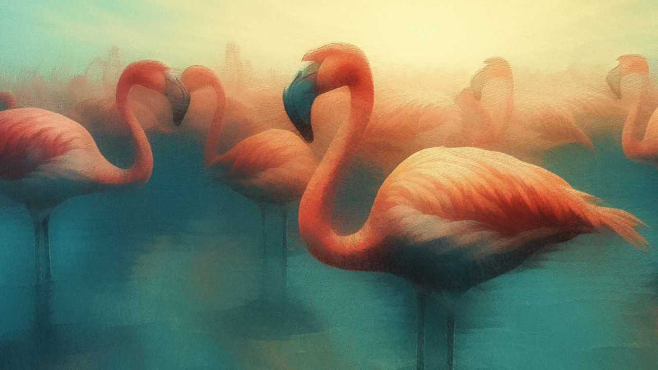 FlamingosWaterAndSky-Extract
